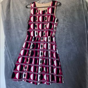 Banana republic graphic print dress size 2 petite